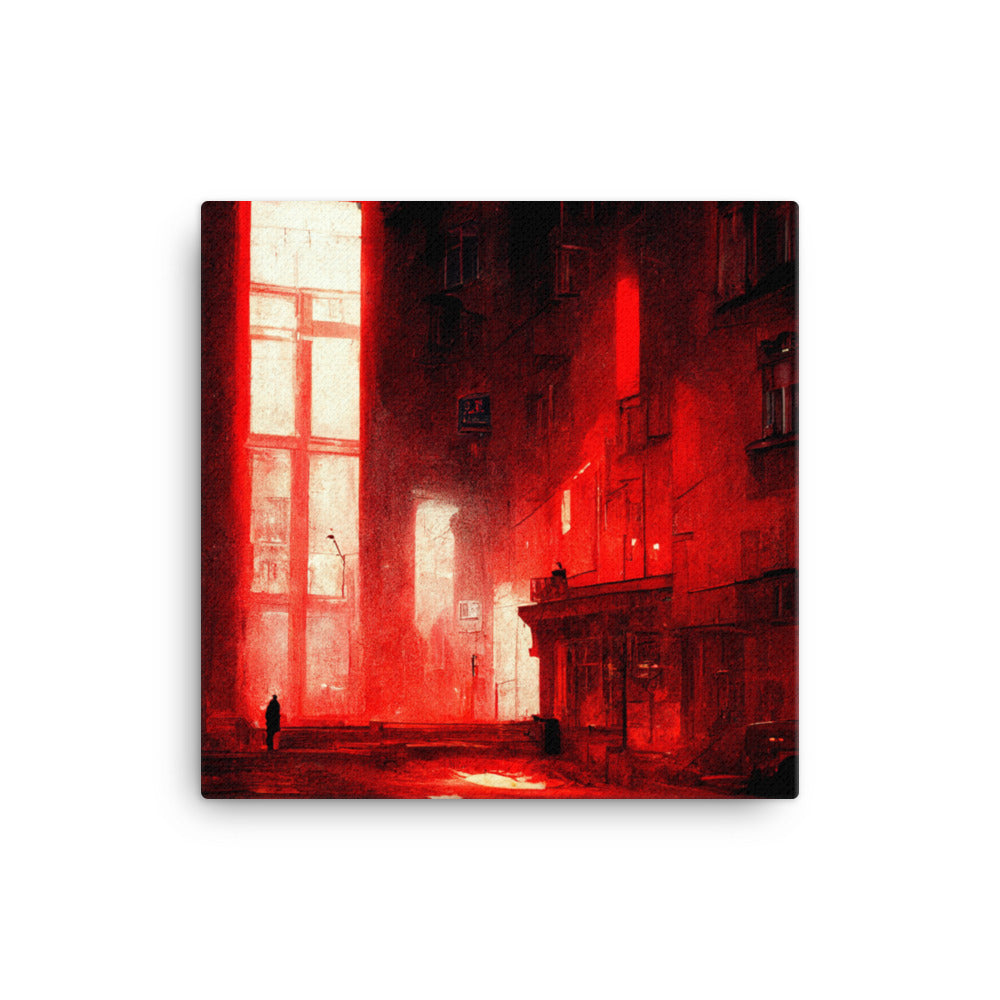 "The Crimson City" Canvas Print