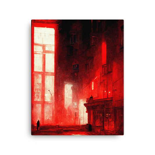 "The Crimson City" Canvas Print