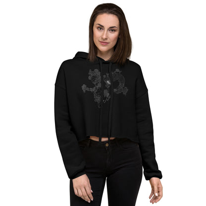 "The Skull" Crop-top Hoodie