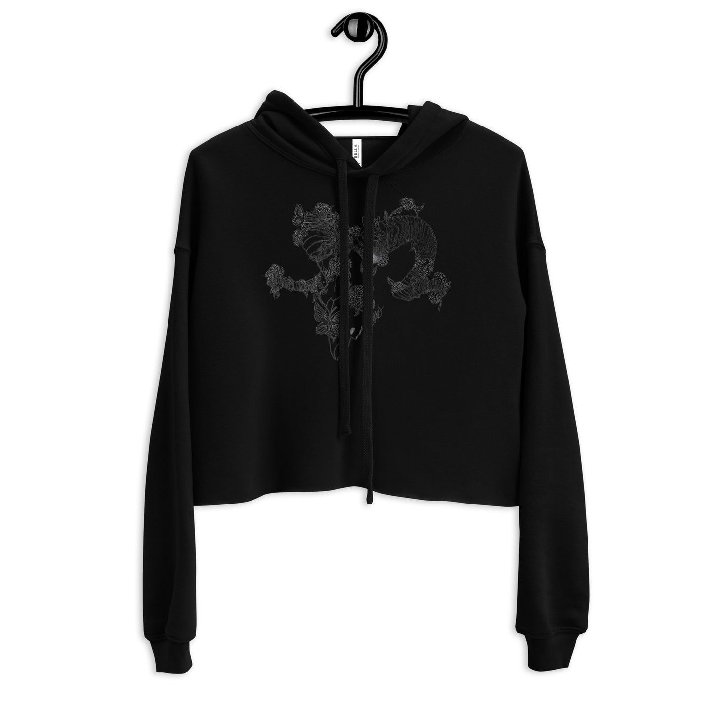 "The Skull" Crop-top Hoodie