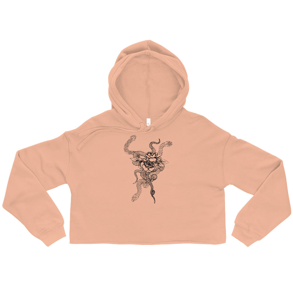 "Triple Threat" Crop-top Hoodie