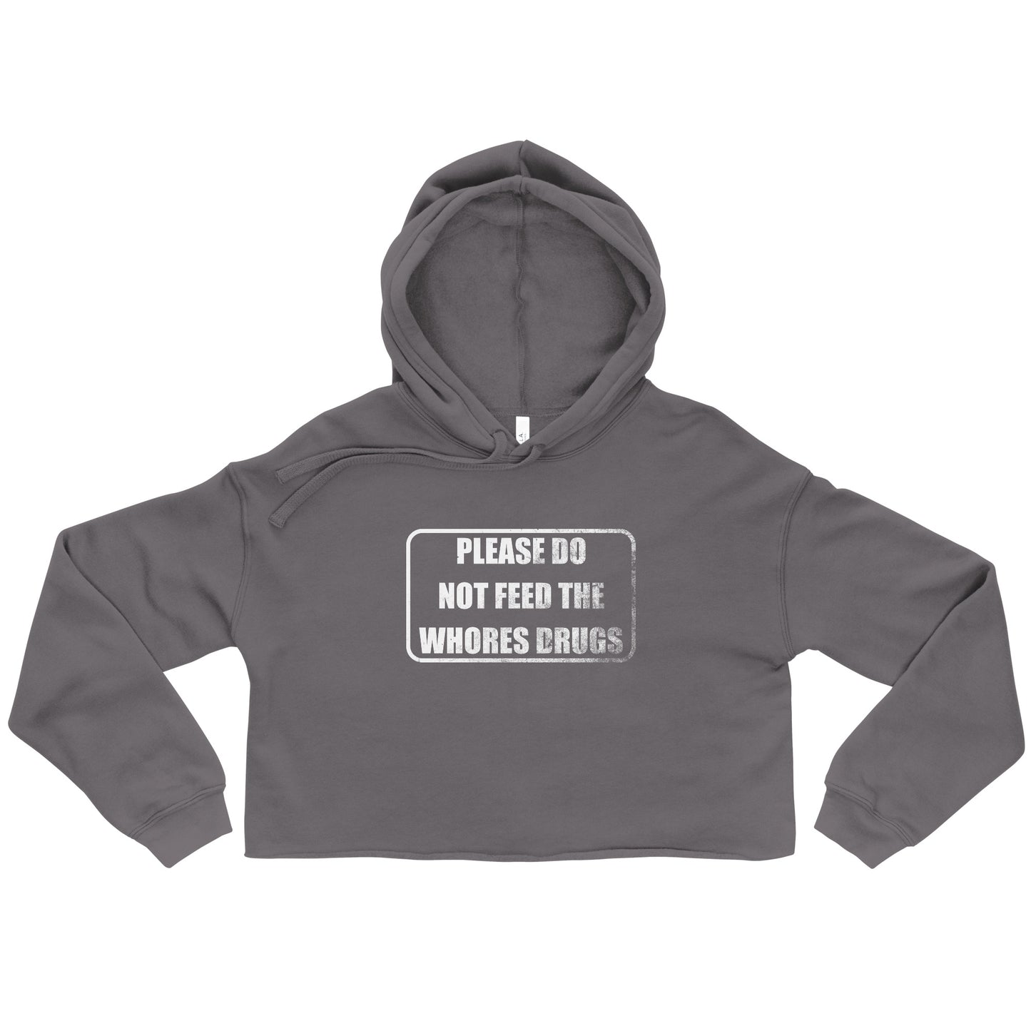 "Please Do Not" Crop-top Hoodie