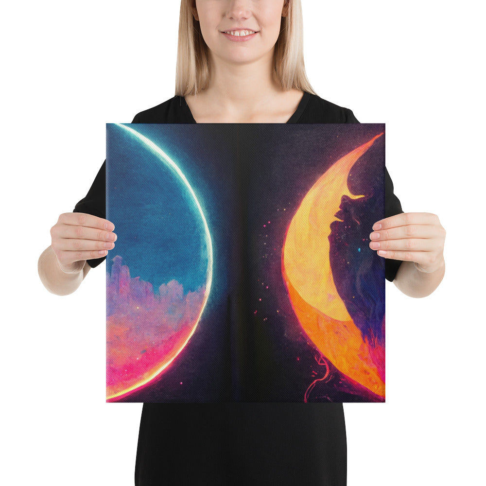 "Duality Of Time" Canvas Print